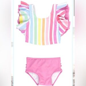 NWT Ruffle Butts Butterfly Tankini 18-24m